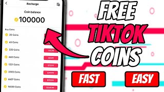 How I Got Free TikTok Coins using this NEW Updated 2024 Method [upl. by Acirahs]