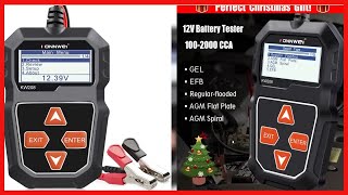 KONNWEI KW208 12V Car Battery Tester 1002000 CCA Load Tester Automotive Alternator Tester [upl. by Alodee958]