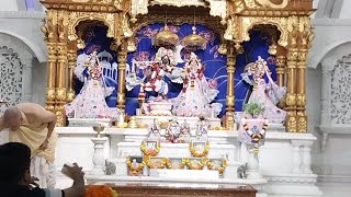 Iskcon tample Jai Shree krishnaRam Lakshman Janki Jai Bolo HanumankiShree Chaitanya Mahaprabhu [upl. by Killam]