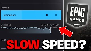 🔧EPIC GAMES SLOW DOWNLOAD SPEED FIXED  2 SIMPLE FIXES [upl. by Duile524]