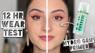 MILK HYDRO GRIP PRIMER 12 HR HALF FACE WEAR TEST  Review amp Application [upl. by Cibis376]