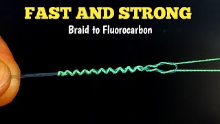 Alberto knot  How to tie braid to fluorocarbon fast and strong [upl. by Pigeon]