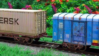 CONTAINER WAGON COUPLING BCNA WAGON  BUMPY RAILROAD  Train Simulator  Railwork  NTG GAMING [upl. by Ylrebmit]