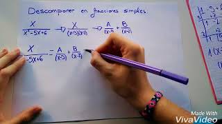 Descomponer en fracciones algebraicas simples Laura [upl. by Meredi]