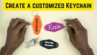 Create a customized HotelMotel Keychain [upl. by Aratnahs825]