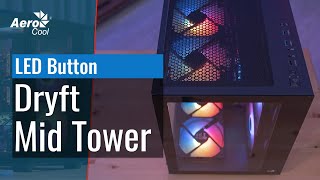 Dryft Mid Tower Case  How to Control the RGB Lighting with the PC LED Button [upl. by Yltnerb]