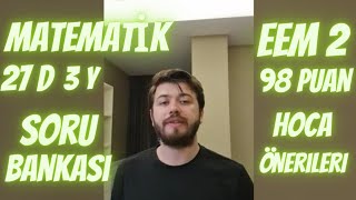 2024 KPSS MATEMATİK KAYNAK ÖNERİLERİ KPSS 2022 EEM 2SINDEN [upl. by Fast]