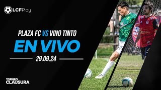 PLAZA FC vs VINO TINTO  CLAUSURA  Abierto  DIV C [upl. by Dlanigger]