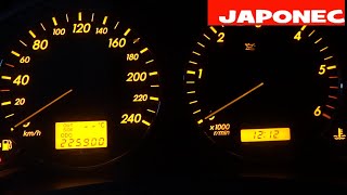 Toyota Avensis T25 Instrument cluster dimming settings [upl. by Spears]