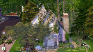 I attempted a COTTAGE CORE style house  The Sims 4 [upl. by Leay253]