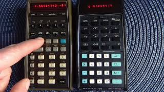 Comparison of the accuracy of trigonometric calculations between HP65 and SI36 calculators [upl. by Sharline323]