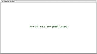 How do I enter Statutory Paternity Pay Birth details [upl. by Doraj]