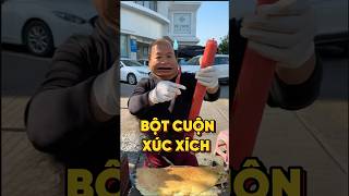 THỬ THÁCH ĂN BỘT CUỘN VỚI CÂY XÚC XÍCH “BỰ CHÀ BỨ” food [upl. by Imogen]