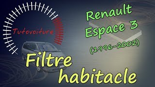 Changer son filtre habitacle  Renault Espace 3 [upl. by Ramberg]