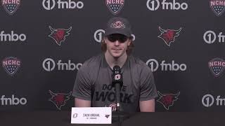 32024  Omaha Hockey Weekly Press Conference Zach Urdahl [upl. by Odraode509]