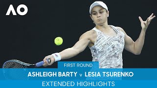 Ashleigh Barty v Lesia Tsurenko Extended Highlights 1R  Australian Open 2022 [upl. by Regni]