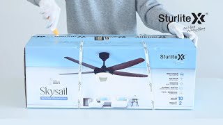 Easy Installation of Skysail Modern Designer Fan with LED Downlight  Sturlite Electric Pvt Ltd [upl. by Ewens126]