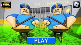 TOXIC BARRYS PRISON RUN roblox scaryobby 4K GAMEPLAY WALKTHROUGH [upl. by Animehliw]