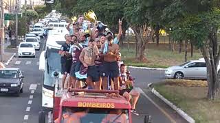 RECEPÇÃO DOS ATLETAS DE ARAGUARI CAMPEÕES DA TAÇA BRASIL DE FUT 7 [upl. by Nesline643]