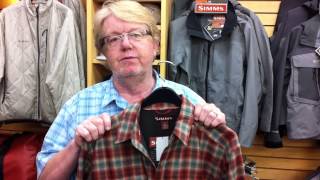 Fishermens Spot Simms ColdWeather Flannel Long Sleeve Shirt [upl. by Idyh]