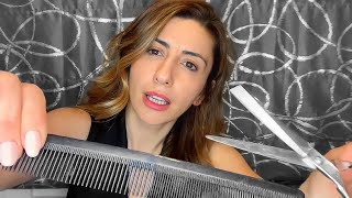 ASMR FAST HAIRCUT and COMPLETE HAIR SALON EXPERIENCE ✂️ [upl. by Novikoff]