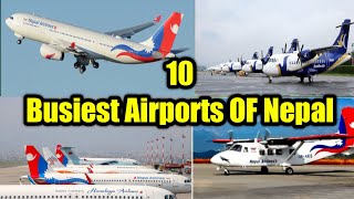 🛫✈️10 Busiest Airports OF Nepal  Airports in Nepal  vigyan khabar [upl. by Neerihs134]