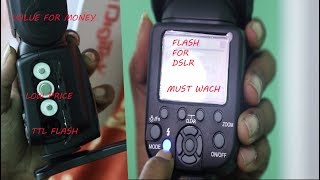 digitek flash review for cannon mark II 6D is the best price on its bugget in hindi [upl. by Anhsirk]