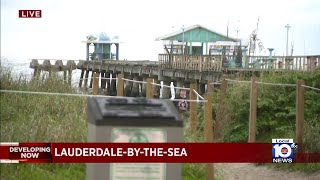 LauderdalebytheSea residents want pier fixed [upl. by Nashom]