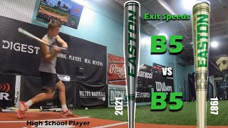 Easton B5 vs Easton B5  Old School vs New School [upl. by Isnyl]