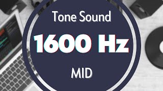 1600 Hz Frequency Sound Tone Audio Signal Sine Waveform MID [upl. by Ellehsram843]