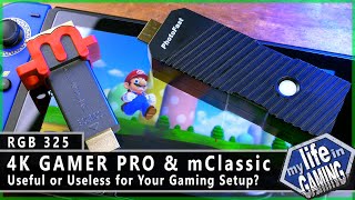 4K Gamer Pro amp mClassic HDMI Upscalers  Useful or Useless  RGB325  MY LIFE IN GAMING [upl. by Muriel]