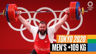 🏋️‍♂️ Mens 109 kg Weightlifting  Tokyo Replays [upl. by Aushoj165]