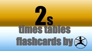 2s times tables flashcards I multiplication facts game [upl. by Nivar]