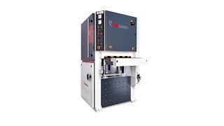 Timesavers 12 series 600 deburring and finishing machine [upl. by Ahtekal]