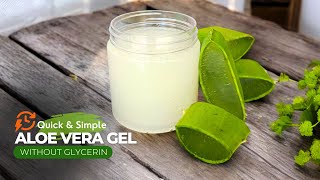 Make Your Own Aloe vera Gel Without Glycerin at Home [upl. by Ahcas]