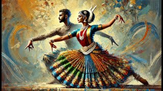 Expressionist Bharatnatyam Dance  Rhythmic Indian Classical Music amp Art [upl. by Loria]