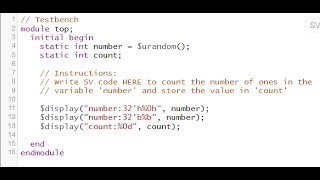 SystemVerilog Interview Question 1  Warm Up [upl. by Arabrab]