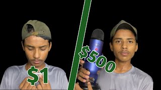 1 Microphone VS 500 Microphone ASMR [upl. by Naxor]