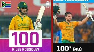 rilee rossouw batting 100 from 48 vs India  India vs South Africa 2022 Highlights [upl. by Arrakat840]