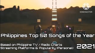 Philippines Top 50 Songs of the Year 2021 [upl. by Yenduhc899]