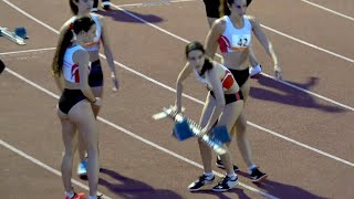 4x400m Mujeres Cto Cataluña Relevos 090621 Serrahima [upl. by Nnelg]