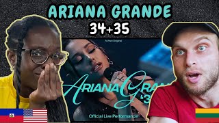 REACTION TO Ariana Grande  3435 Official Live Performance  FIRST TIME WATCHING [upl. by Eirrehs]