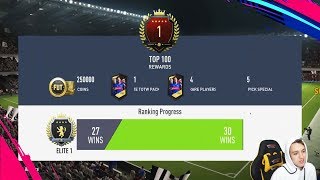 300 UNBEATEN TOP 100 FUT CHAMPIONS HIGHLIGHTS FIFA 19 Ultimate Team [upl. by Felicdad]