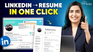 LinkedIn Profile ➤ Resume  Create an Ultimate Resume in SECONDS Using Your LinkedIn Profile [upl. by Struve]