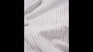 Pinstripe Cream Pure Cotton 130 GSM Handwoven Fabric [upl. by Bryana]