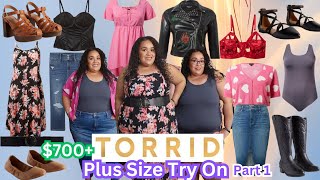 TORRID HAUL 2024Torrid Plus Size Try OnPlus Size Clothing Haul 2024Torrid Shoe HaulTashaStJames [upl. by Atiuqiram]