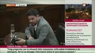 El juez Marchena le para los pies al bufón de Rufian durante el juicio a los golpistas catalanes [upl. by Urbain]