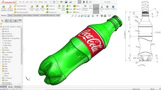 SolidWorks tutorial Coca Cola Bottle [upl. by Eurd]