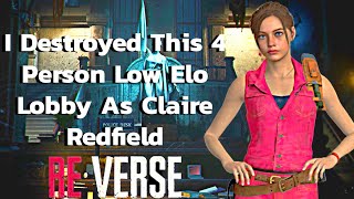 I Took Down This 4 Person Low Elo PlayStation Lobby As Claire Redfield  Resident Evil ReVerse [upl. by Dyanne]