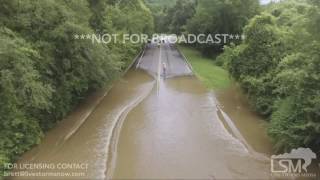 07272017  Kansas City MO  Flash Flooding washed out road  drone footageELLIOTTLORENSON [upl. by Cerelly964]